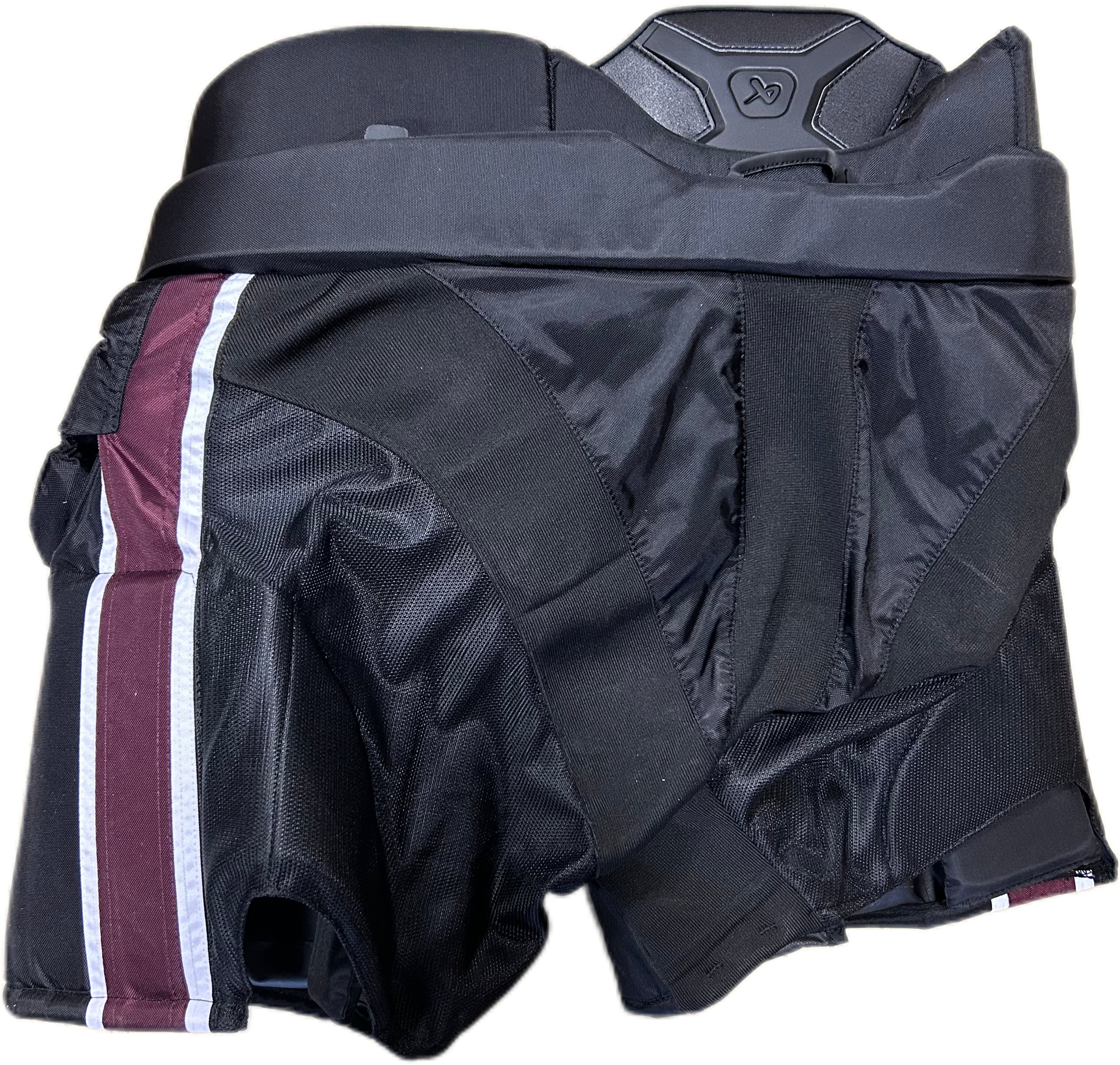 Bauer Pro - Pantalon de gardien de but de hockey NCAA Pro Stock (noir/marron)